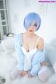 Coser@神楽坂真冬 Vol.005: 蕾姆 Milk by blue (150 photos)